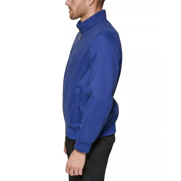 Club Room Men's Cobalt Blue Lightweight Water Resistant Bomber Jacket Size L - Picture 3 of 5